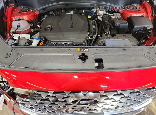 5NMS3DAJ6PH593940 2023 HYUNDAI SANTA Red ძრავის განყოფილების ხედი