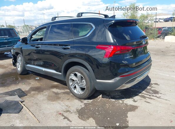 5NMS3DAJ7NH446443 2022 HYUNDAI SANTA FE Black Rear left