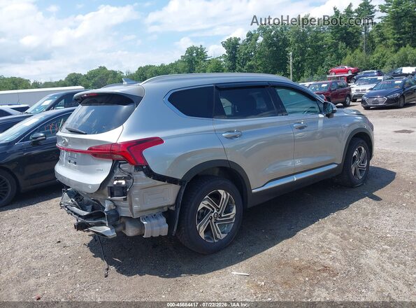 5NMS3DAJ8NH476213 2022 HYUNDAI SANTA FE Серебряный Задняя правая четверть