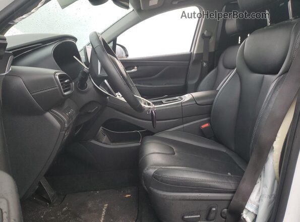 5NMS3DAJ8PH619535 2023 HYUNDAI SANTA White Widok wnętrza z przodu