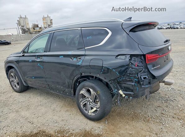 5NMS3DAJ9NH435721 2022 HYUNDAI SANTA Black Rear left