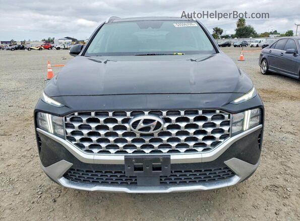 5NMS3DAJ9NH435721 2022 HYUNDAI SANTA Black Front view