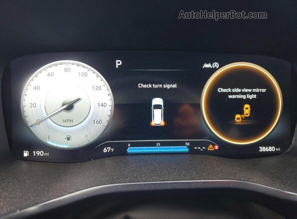 5NMS3DAJ9NH435721 2022 HYUNDAI SANTA Black Instrument cluster view