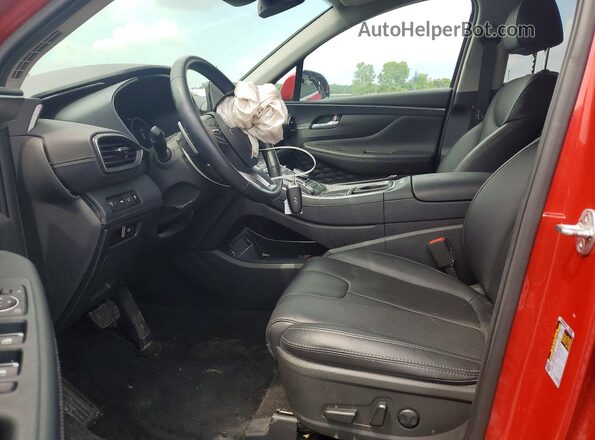5NMS3DAJ9PH553786 2023 HYUNDAI SANTA Red Widok wnętrza z przodu