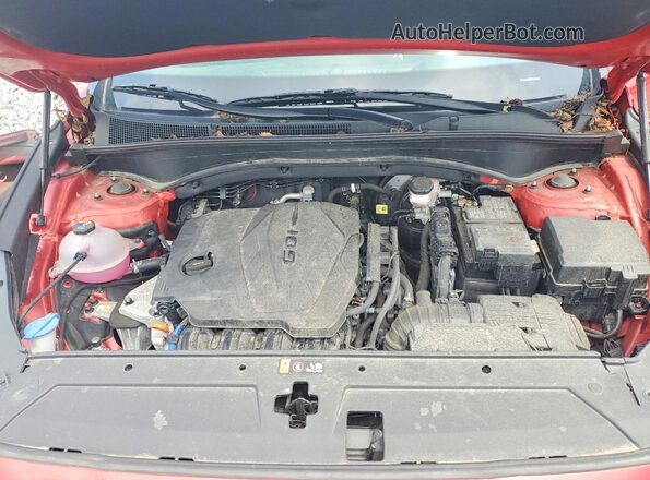 5NMS3DAJ9PH553786 2023 HYUNDAI SANTA Red Widok komory silnika