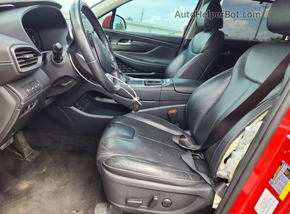 5NMS3DAJXMH326747 2021 HYUNDAI SANTA Red Widok wnętrza z przodu