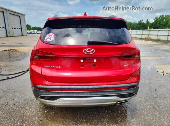 5NMS3DAJXMH326747 2021 HYUNDAI SANTA Red Widok z tyłu