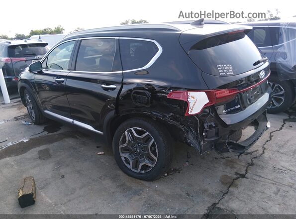 5NMS44AL3MH309562 2021 HYUNDAI SANTA FE Black Задня ліва чверть