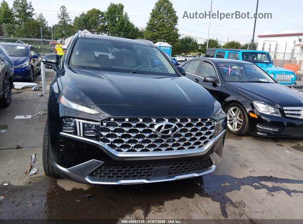 5NMS44AL3MH309562 2021 HYUNDAI SANTA FE Black Вид щитка приладів