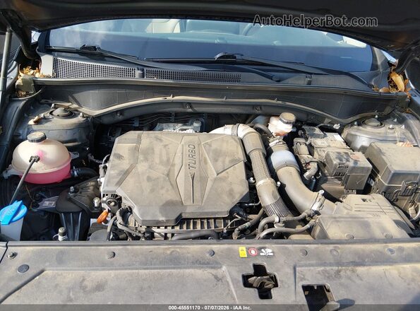5NMS44AL3MH309562 2021 HYUNDAI SANTA FE Black Вид ззаду