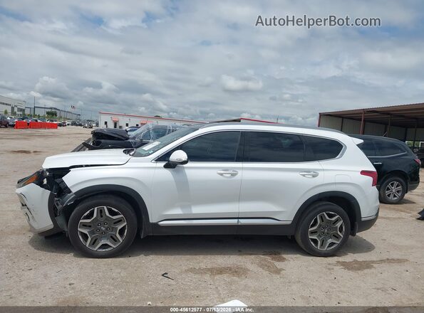 5NMS44AL4MH346409 2021 HYUNDAI SANTA FE White Սալոնի 360 աստիճան տեսք