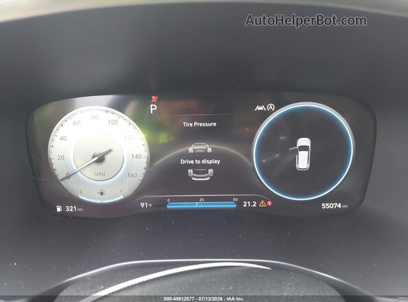 5NMS44AL4MH346409 2021 HYUNDAI SANTA FE White Հետևի նստատեղերի տեսք