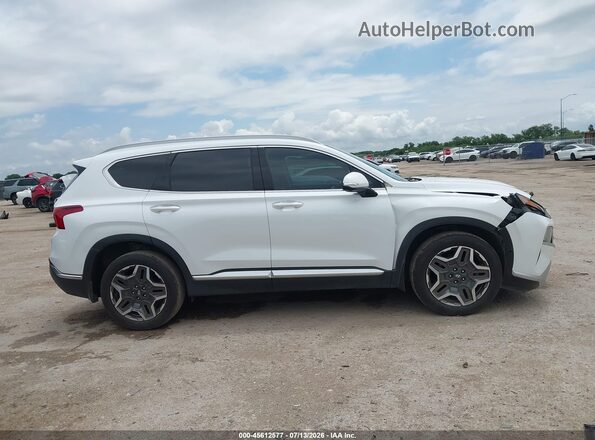 5NMS44AL4MH346409 2021 HYUNDAI SANTA FE White Սալոնի հետևի տեսք