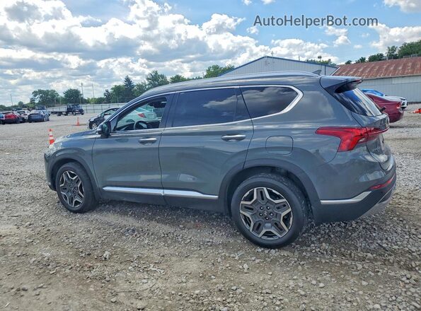 5NMS44AL6MH333399 2021 HYUNDAI SANTA Gray Trasero izquierdo