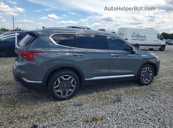 5NMS44AL6MH333399 2021 HYUNDAI SANTA Gray Trasero derecho