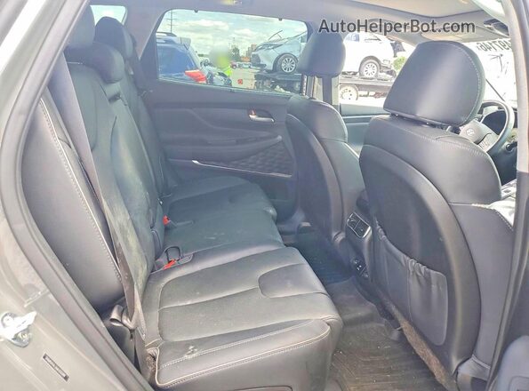 5NMS44AL6MH333399 2021 HYUNDAI SANTA Gray Vista interior trasera