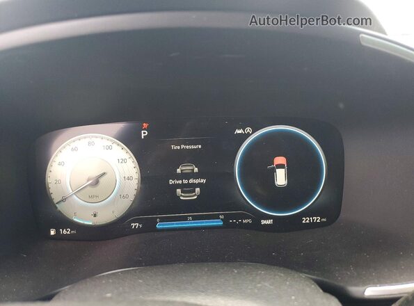 5NMS44AL6MH333399 2021 HYUNDAI SANTA Gray Vista del cuadro de instrumentos