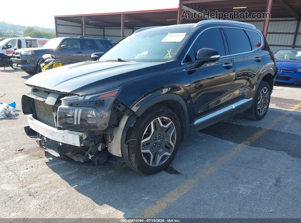 5NMS44AL7PH502821 2023 HYUNDAI SANTA FE Черный Передняя левая четверть
