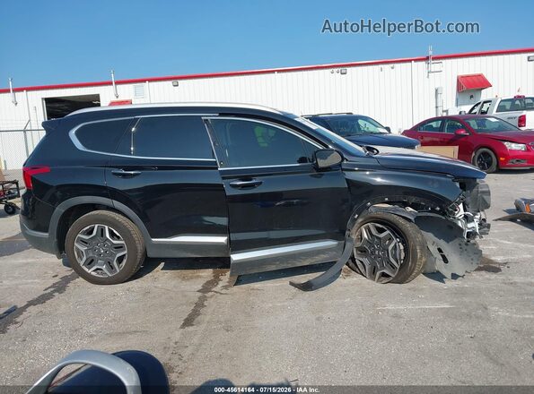 5NMS44AL7PH502821 2023 HYUNDAI SANTA FE Черный Вид задней части салона