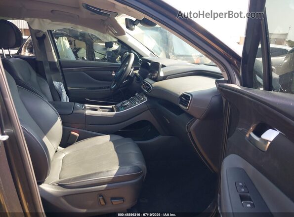 5NMS44AL9MH320002 2021 HYUNDAI SANTA FE Черный Вид салона спереди