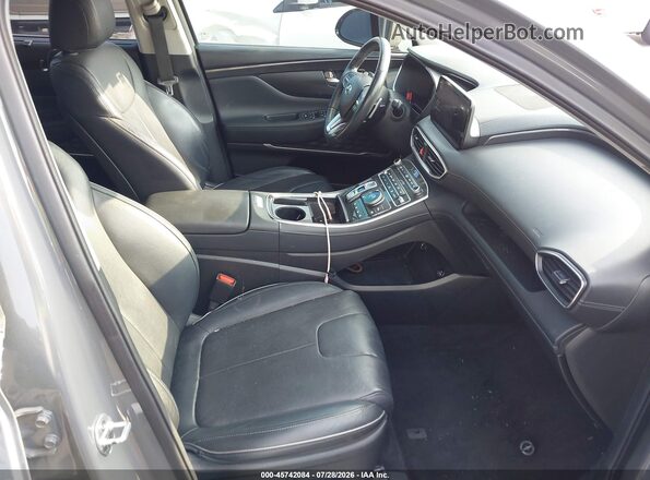 5NMS44AL9MH324714 2021 HYUNDAI SANTA FE Gray Widok wnętrza z przodu