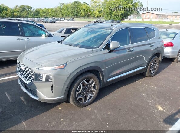 5NMS44AL9MH324714 2021 HYUNDAI SANTA FE Gray Przód lewy