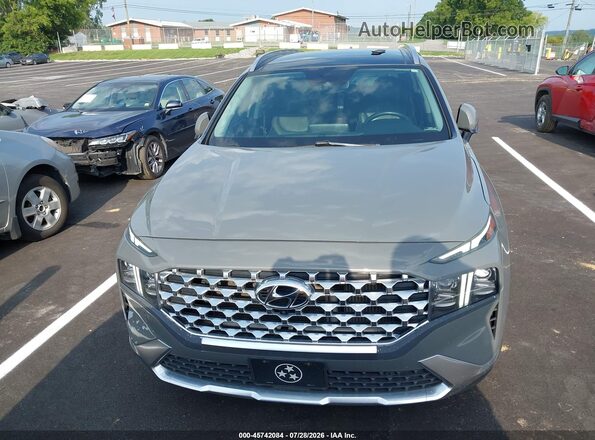 5NMS44AL9MH324714 2021 HYUNDAI SANTA FE Gray Widok zestawu wskaźników