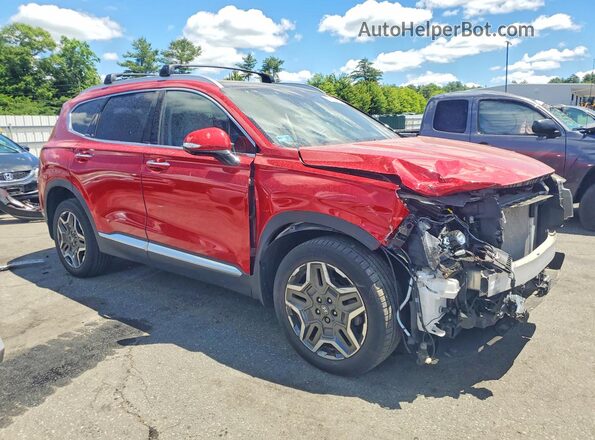 5NMS4DAL0MH366088 2021 HYUNDAI SANTA Red Delantero derecho