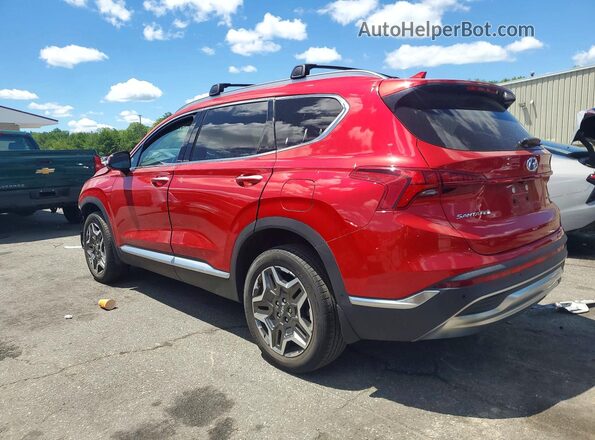 5NMS4DAL0MH366088 2021 HYUNDAI SANTA Red Trasero izquierdo