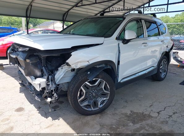 5NMS4DAL0NH463244 2022 HYUNDAI SANTA FE White Vista tres cuartos delantera izquierda