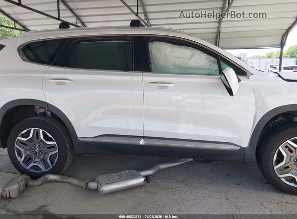 5NMS4DAL0NH463244 2022 HYUNDAI SANTA FE White Vista interior trasera