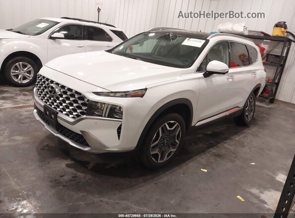 5NMS4DAL3MH370426 2021 HYUNDAI SANTA FE White Передня ліва чверть
