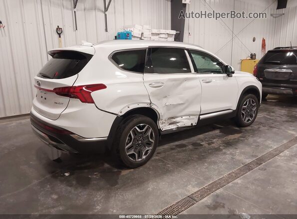 5NMS4DAL3MH370426 2021 HYUNDAI SANTA FE White Задня права чверть