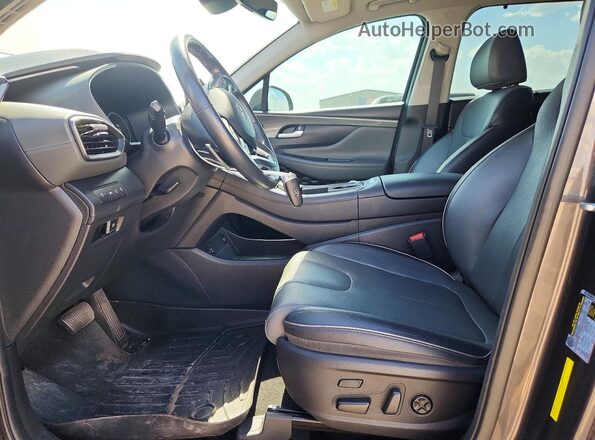 5NMS4DAL5MH366152 2021 HYUNDAI SANTA Charcoal Widok wnętrza z przodu