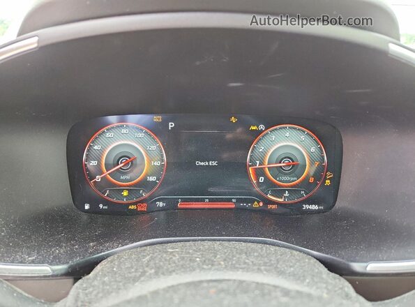 5NMS4DAL7PH577518 2023 HYUNDAI SANTA Gray ხელსაწყოთა პანელის ხედი