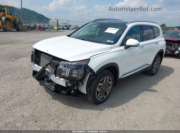 5NMS4DAL8PH574076 2023 HYUNDAI SANTA FE Белый Передняя левая четверть