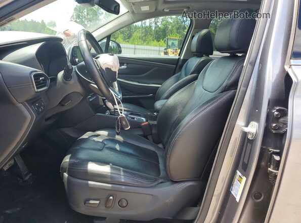 5NMS53AA0KH026832 2019 HYUNDAI SANTA Серый Вид салона спереди