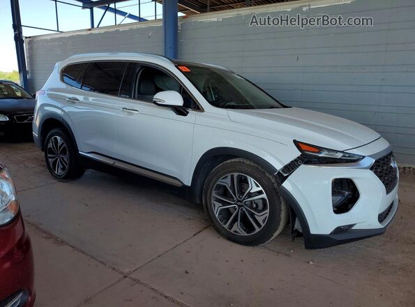 5NMS53AA0KH043517 2019 HYUNDAI SANTA White Przód prawy