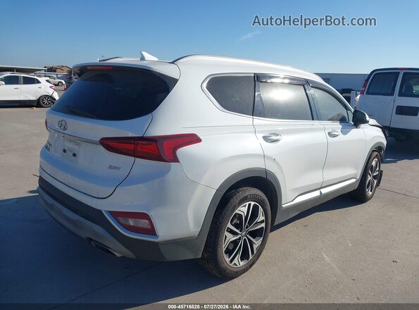 5NMS53AA1KH013801 2019 HYUNDAI SANTA FE White Trasero derecho
