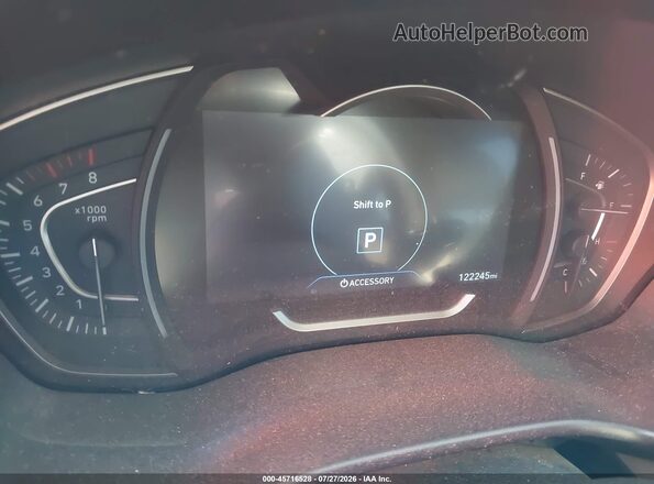 5NMS53AA1KH013801 2019 HYUNDAI SANTA FE White Vista de los asientos traseros