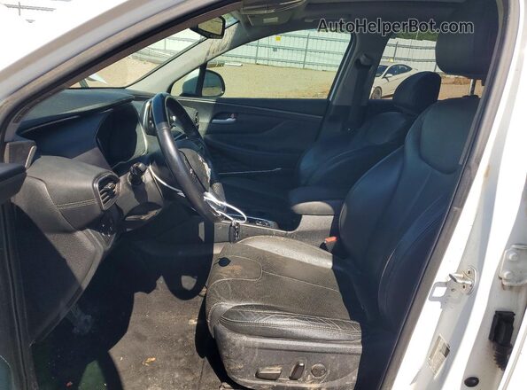 5NMS53AA1KH093889 2019 HYUNDAI SANTA Белый Вид салона спереди