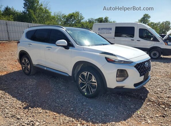 5NMS53AA1KH093889 2019 HYUNDAI SANTA Белый Передняя правая четверть