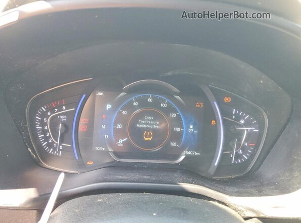 5NMS53AA1KH093889 2019 HYUNDAI SANTA Белый Вид щитка приборов