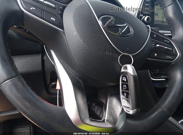 5NMS53AA3LH230011 2020 HYUNDAI SANTA FE Gray Widok deski rozdzielczej