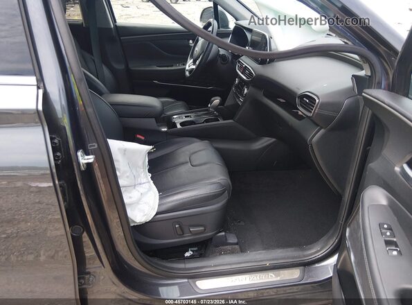 5NMS53AA3LH230011 2020 HYUNDAI SANTA FE Gray Widok wnętrza z przodu