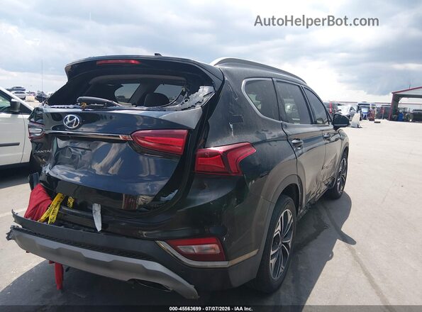 5NMS53AA4LH208924 2020 HYUNDAI SANTA FE Черный Задняя правая четверть