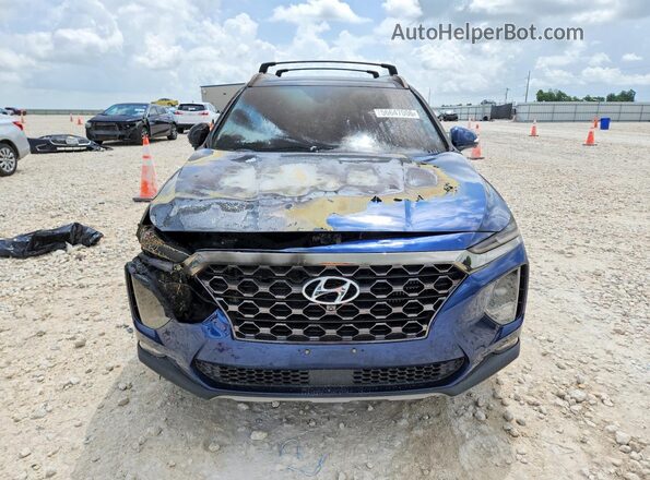 5NMS53AA4LH235380 2020 HYUNDAI SANTA Blue Դիմացի տեսք
