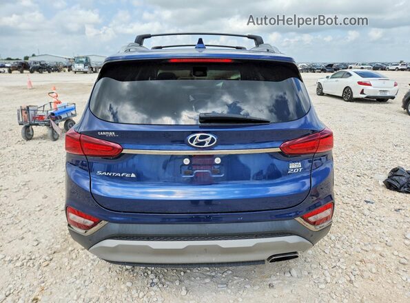 5NMS53AA4LH235380 2020 HYUNDAI SANTA Blue Հետևի տեսք