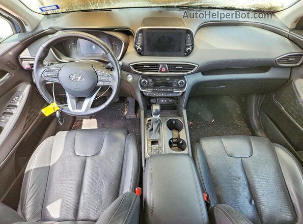 5NMS53AA4LH235380 2020 HYUNDAI SANTA Blue Առջևի վահանակի տեսք