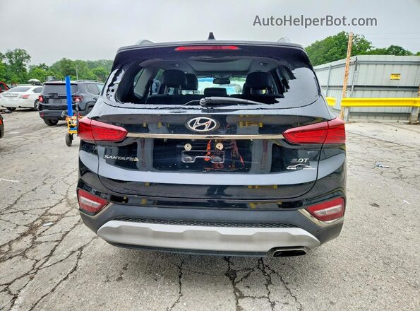 5NMS53AA5KH102500 2019 HYUNDAI SANTA Black Widok z tyłu
